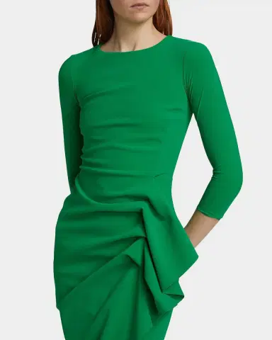 Chiara Boni La Petite Robe Wang Draped High-Low Midi Sheath Dress | Thumbnail 7