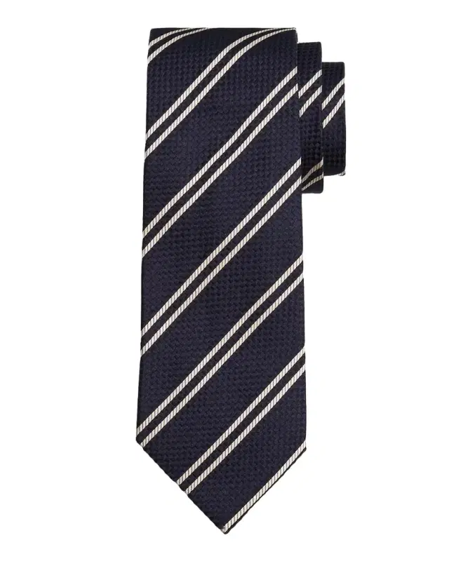 TOM FORD Men 's Woven Diagonal-Stripe Silk Tie