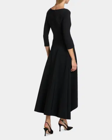 Chiara Boni La Petite Robe Rahim Sequin Rosette High-Low Midi Dress | Thumbnail 3