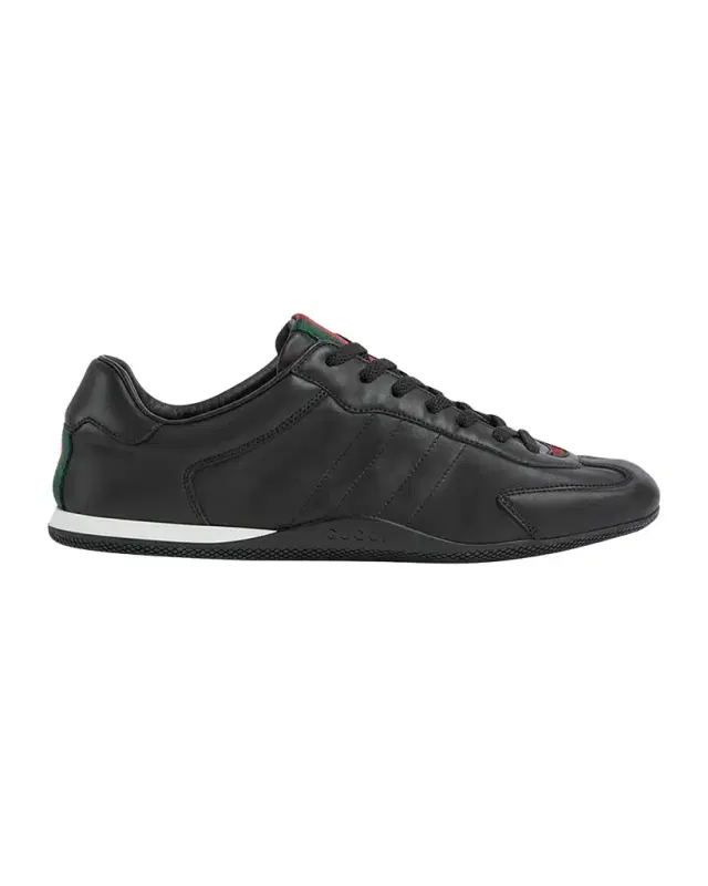 Gucci Men 's Shift Leather Low-Top Sneakers