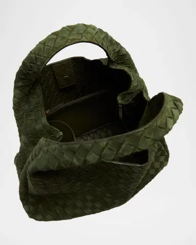 Bottega Veneta Campana Large Suede Shoulder Bag | Thumbnail 3 Bottega Veneta Campana Large Suede Shoulder Bag | Thumbnail 3