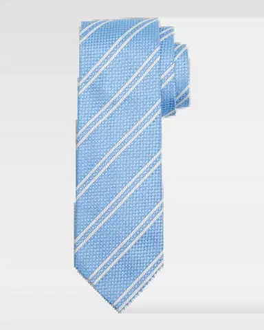 Tom Ford Men's Woven Diagonal-Stripe Silk Tie | Thumbnail 2