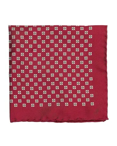 Brunello Cucinelli Men's Geometric Silk Pocket Square | Thumbnail 1