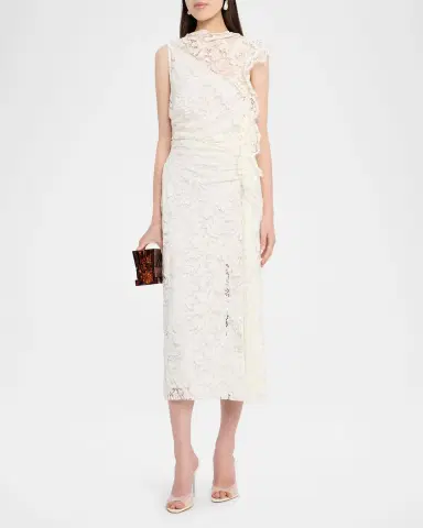 A.L.C. Astrid Draped Lace Dress | Thumbnail 2