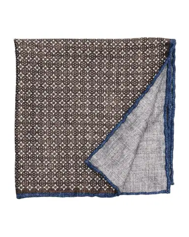 Brunello Cucinelli Men's Double-Face Silk Pocket Square | Thumbnail 1 Brunello Cucinelli Men's Double-Face Silk Pocket Square | Thumbnail 1