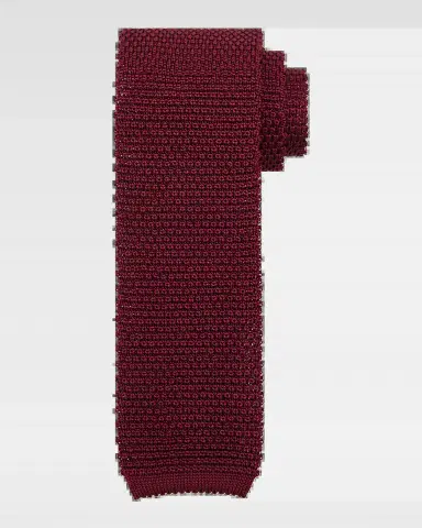 Brunello Cucinelli Men's Silk Knit Tie | Thumbnail 2 Brunello Cucinelli Men's Silk Knit Tie | Thumbnail 2