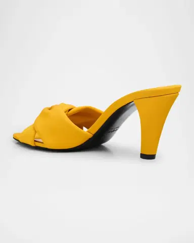 Saint Laurent 75mm Franciane Satin Mule Sandals | Thumbnail 2 Saint Laurent 75mm Franciane Satin Mule Sandals | Thumbnail 2
