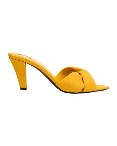 Saint Laurent 75mm Franciane Satin Mule Sandals | Thumbnail 1 Saint Laurent 75mm Franciane Satin Mule Sandals | Thumbnail 1