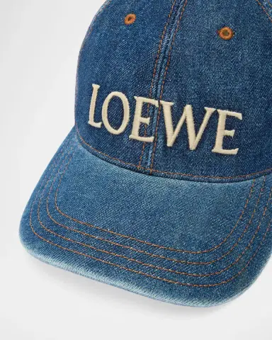 Loewe x Paula's Ibiza Men's Denim Logo Baseball Cap | Thumbnail 2 Loewe x Paula's Ibiza Men's Denim Logo Baseball Cap | Thumbnail 2