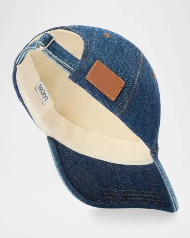 Loewe x Paula's Ibiza Men's Denim Logo Baseball Cap | Thumbnail 3 Loewe x Paula's Ibiza Men's Denim Logo Baseball Cap | Thumbnail 3