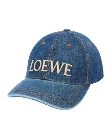 Loewe x Paula's Ibiza Men's Denim Logo Baseball Cap | Thumbnail 1 Loewe x Paula's Ibiza Men's Denim Logo Baseball Cap | Thumbnail 1