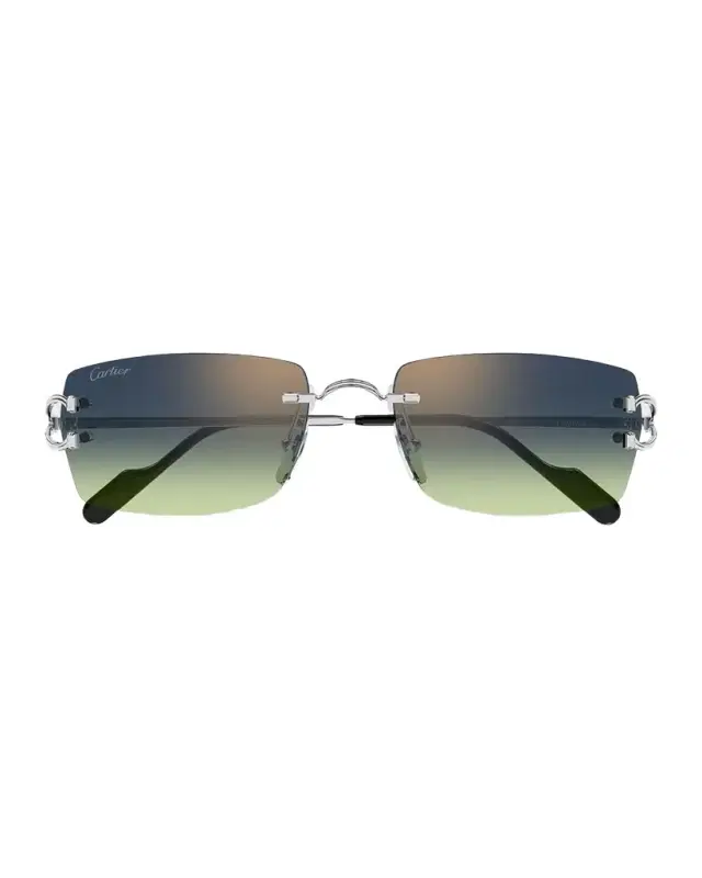 Cartier Men 's CT0550S-008 Metal Rectangle Sunglasses