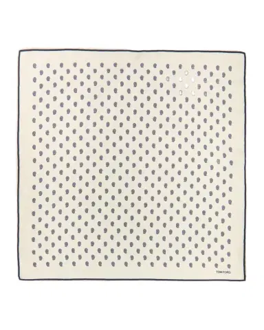 Tom Ford Men's Micro Paisley-Print Silk Pocket Square | Thumbnail 1
