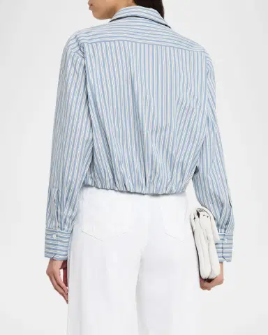 A.L.C. Leo Striped Twist-Front Top | Thumbnail 3