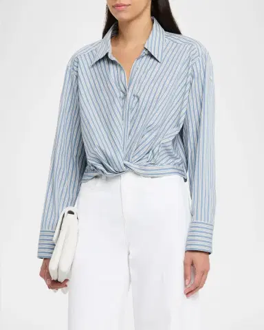 A.L.C. Leo Striped Twist-Front Top | Thumbnail 4