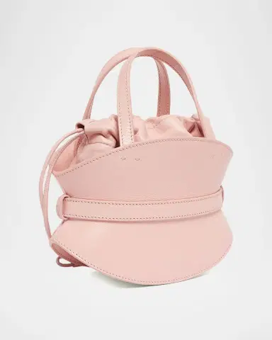 Balmain Shuffle Mini Belted Top-Handle Bag in Leather | Thumbnail 2