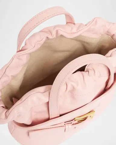 Balmain Shuffle Mini Belted Top-Handle Bag in Leather | Thumbnail 3