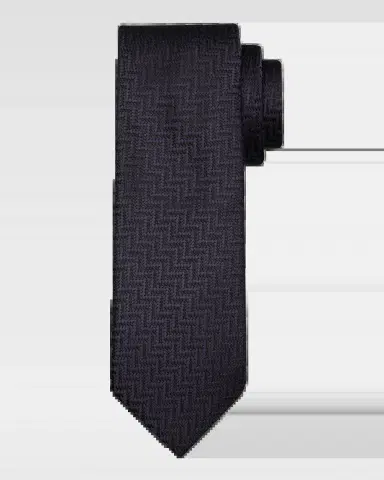 Tom Ford Men's Diagonal Chevron Silk Tie | Thumbnail 2
