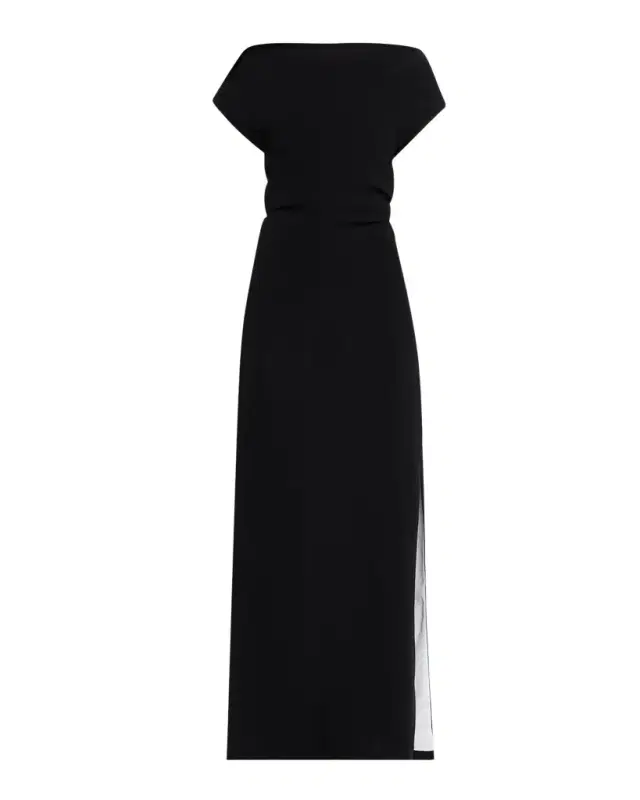 Proenza Schouler Rosina Draped Double-Crepe Dress