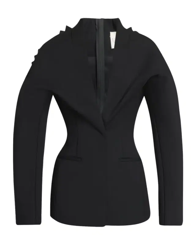 Tailored Shark Tooth-Trim Blazer