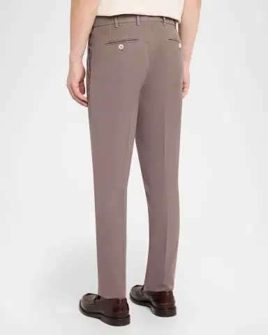 Brunello Cucinelli Men's Dyed Cotton Straight-Fit Pants | Thumbnail 3