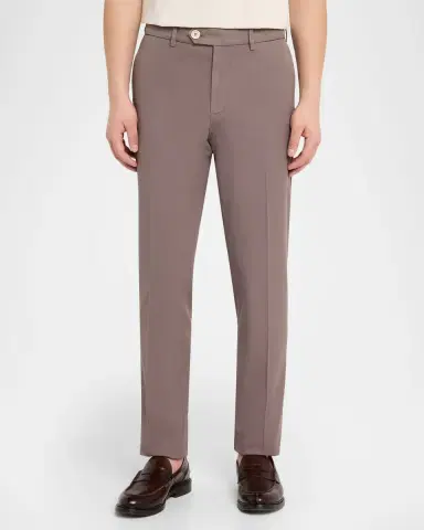 Brunello Cucinelli Men's Dyed Cotton Straight-Fit Pants | Thumbnail 4
