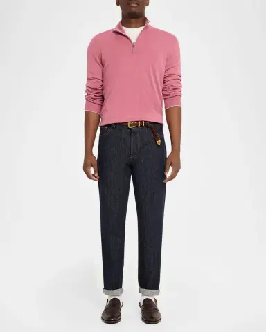 Brunello Cucinelli Men's Cashmere Turtleneck Sweater | Thumbnail 2