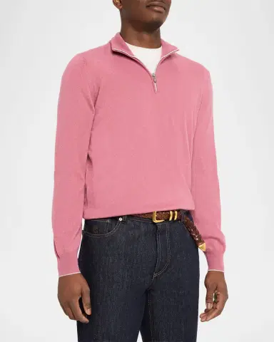 Brunello Cucinelli Men's Cashmere Turtleneck Sweater | Thumbnail 4