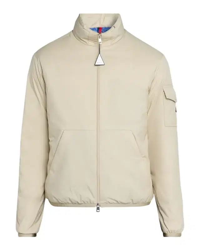 Moncler Men 's Nylon Jacket with Stowaway Hood
