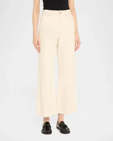 Veronica Beard Taylor Cropped High-Rise Wide Jeans | Thumbnail 4 Veronica Beard Taylor Cropped High-Rise Wide Jeans | Thumbnail 4