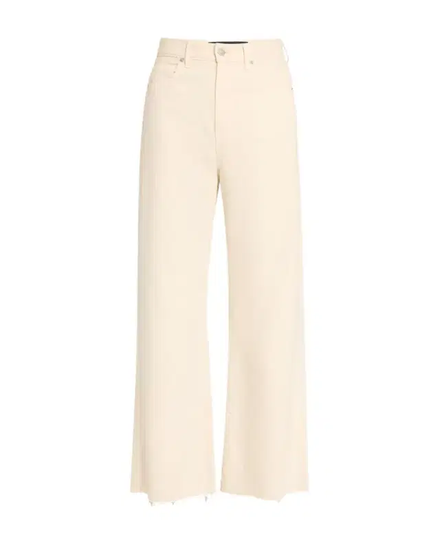 Veronica Beard Taylor Cropped High-Rise Wide Jeans