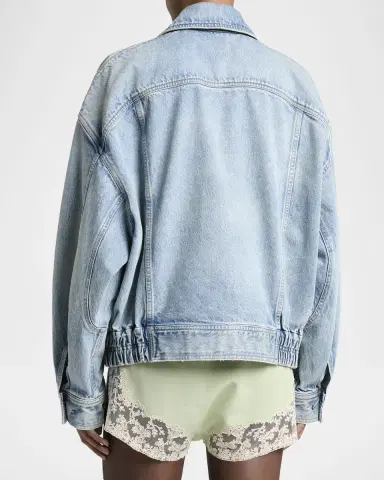 Saint Laurent Oversized Denim Zip Shirt Jacket | Thumbnail 3