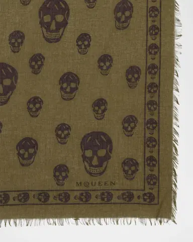 Alexander McQueen Men's Abstract Skull Scarf | Thumbnail 2