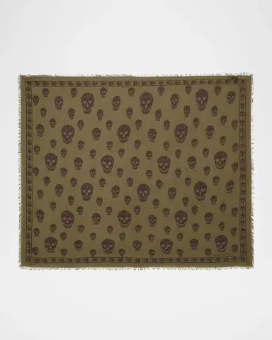 Alexander McQueen Men's Abstract Skull Scarf | Thumbnail 4