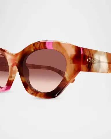 Chloé Gayia 53mm Acetate Cat-Eye Sunglasses | Thumbnail 3
