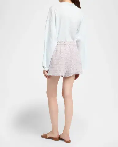 Giorgio Armani Linen Knit Pull-On Shorts | Thumbnail 3 Giorgio Armani Linen Knit Pull-On Shorts | Thumbnail 3