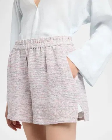 Giorgio Armani Linen Knit Pull-On Shorts | Thumbnail 5 Giorgio Armani Linen Knit Pull-On Shorts | Thumbnail 5