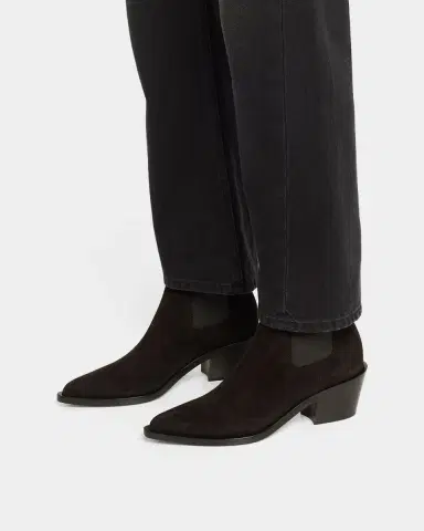 Gianvito Rossi Wylie Suede Western Chelsea Booties | Thumbnail 2
