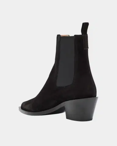 Gianvito Rossi Wylie Suede Western Chelsea Booties | Thumbnail 3