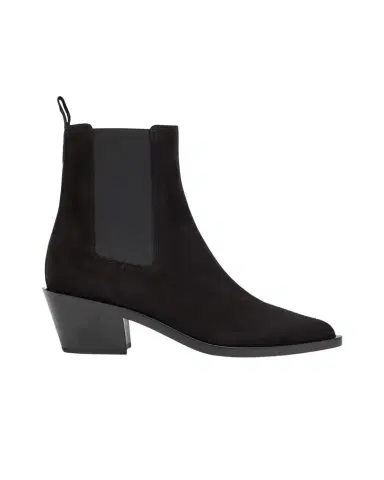 Gianvito Rossi Wylie Suede Western Chelsea Booties | Thumbnail 1