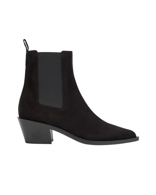 Gianvito Rossi Wylie Suede Western Chelsea Booties