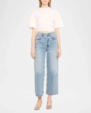AGOLDE Ren Wide-Leg Crop Jeans | Thumbnail 2