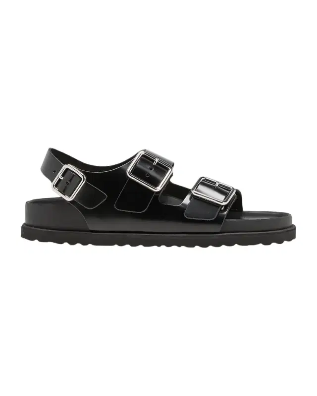 BIRKENSTOCK Milano Leather Dual-Buckle Slingback Sandals