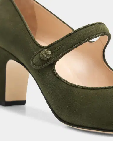 Manolo Blahnik Campariba Kid Suede Pumps | Thumbnail 3