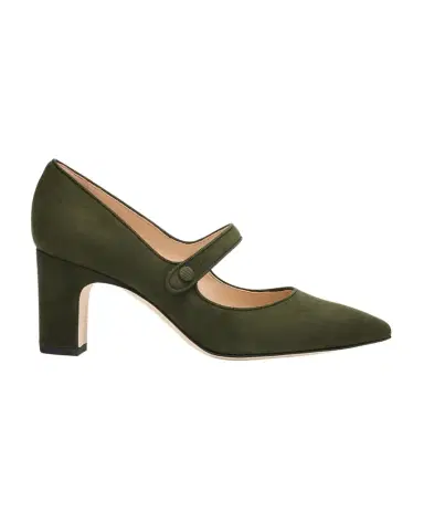 Manolo Blahnik Campariba Kid Suede Pumps | Thumbnail 1