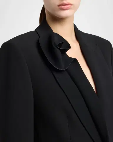 Giorgio Armani Rosette Lapel Double-Breasted Blazer Jacket | Thumbnail 5 Giorgio Armani Rosette Lapel Double-Breasted Blazer Jacket | Thumbnail 5