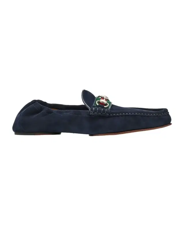 Gucci Men 's Horsebit 1953 Suede Moc-Toe Loafers