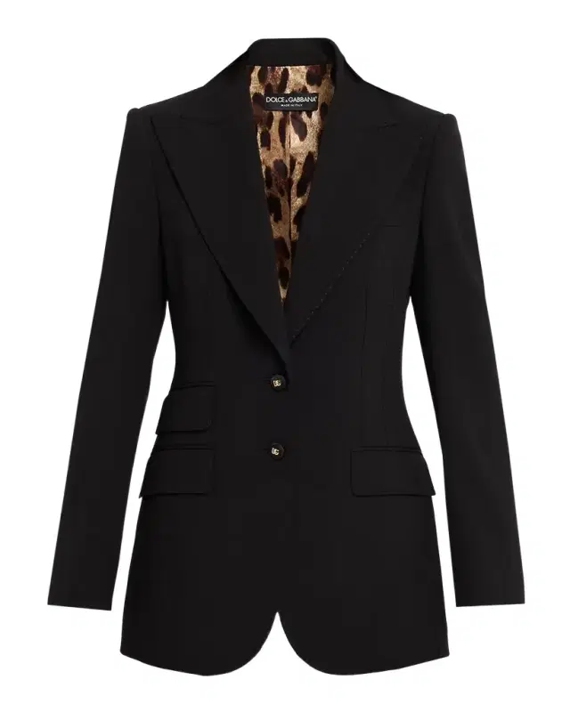 Turlington Woolen Single-Breasted Jacket