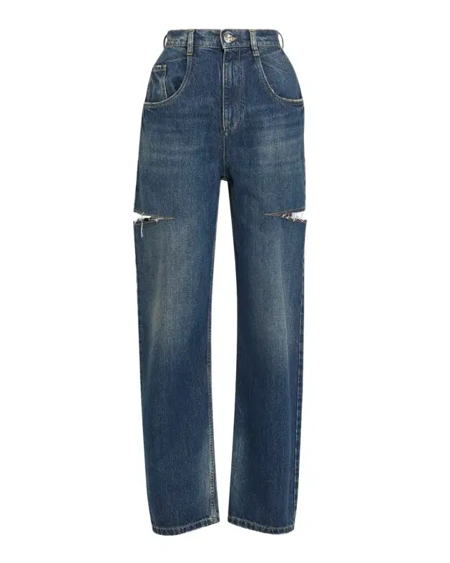 Maison Margiela Slash Slit Barrel-Leg Jeans