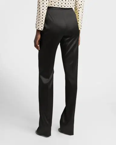 Valentino Garavani High-Rise Satin Straight-Leg Trousers | Thumbnail 3 Valentino Garavani High-Rise Satin Straight-Leg Trousers | Thumbnail 3